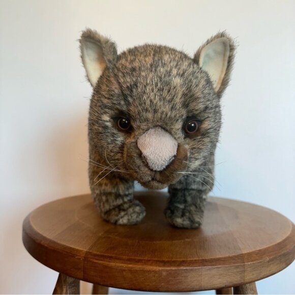 Hansa Other - SOLD- HANSA Wombat Plush Toy Brown  Wildlife 13.5 Inches Long Excellent Used